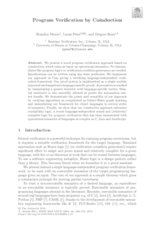 Program Verification by Coinduction