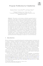 Program Verification by Coinduction
