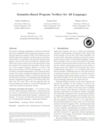 Semantics-Based Program Verifiers for All Languages